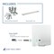 Audio-Visual Direct Frosted Glass Dry-Erase Board Set Includes Hardware & Marker Tray